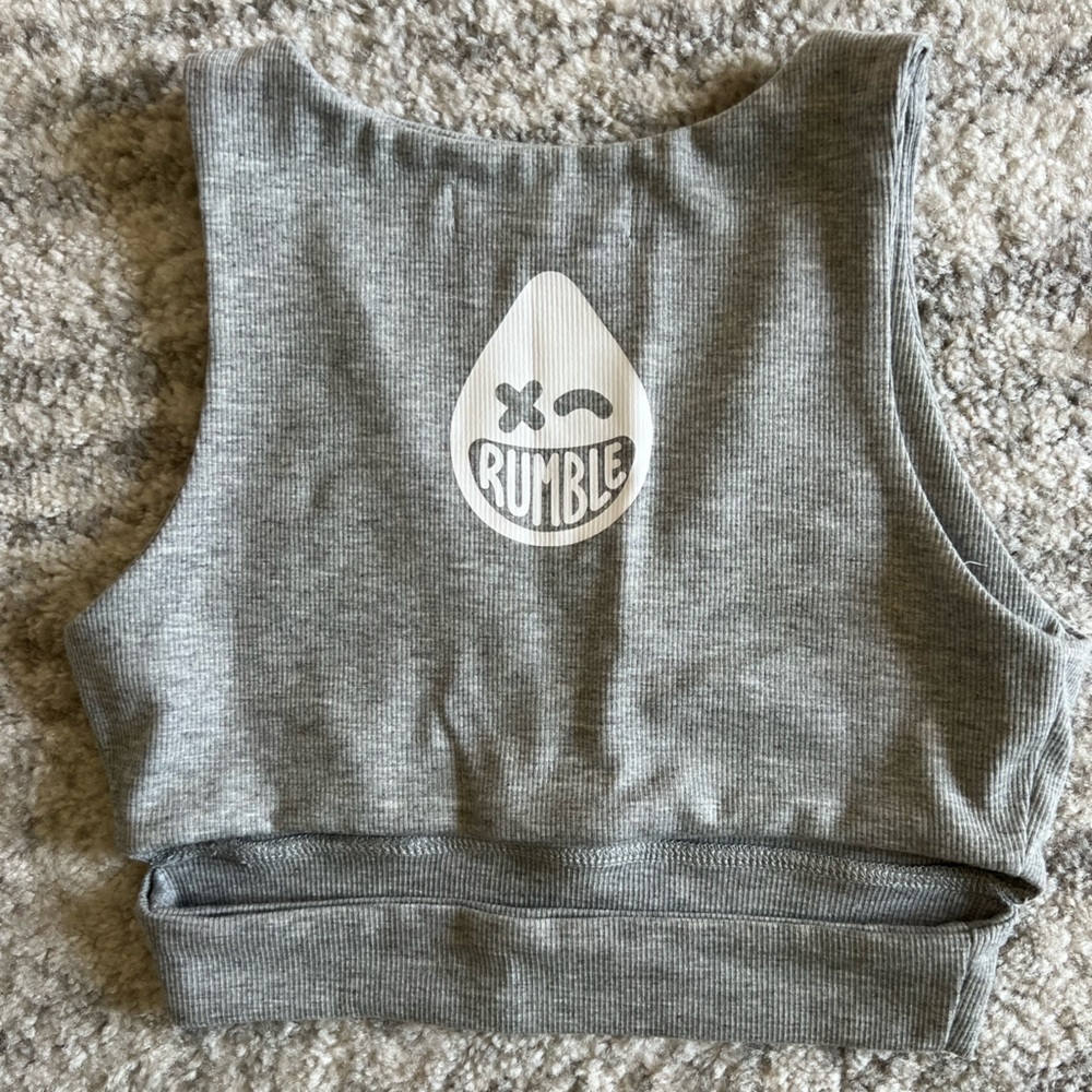 Rumble Boxing x Joah Brown - Light Gray - S/M - brand new - no tags sports bra